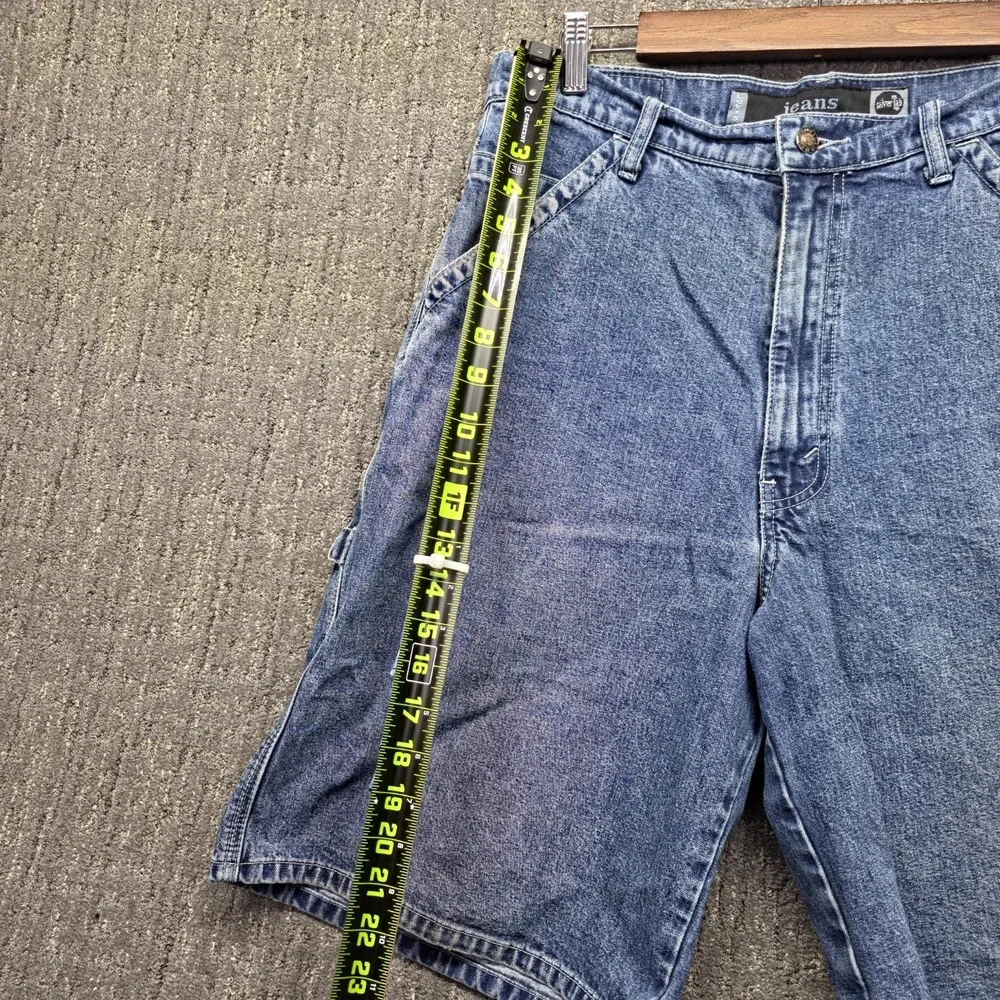 Vintage Levis SilverTab Carpenter Shorts Mens 34 Baggy Denim Blue 90s Y2K Skater